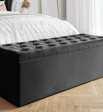 Upholstered Ottoman Storage Box